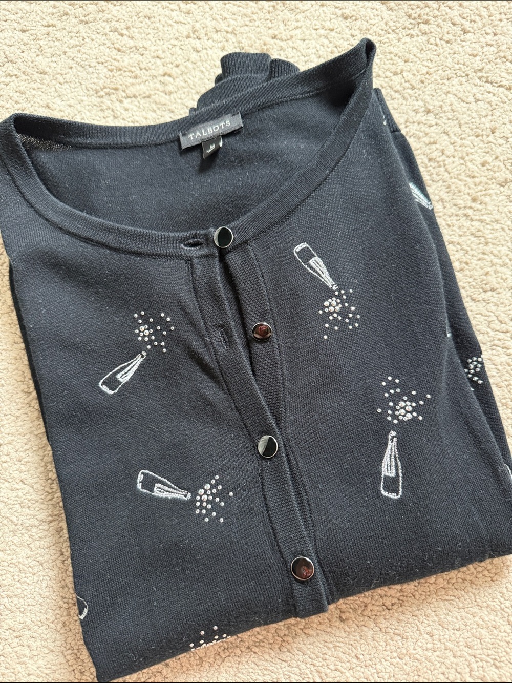 Pop the Bubbly! Talbots cardigan